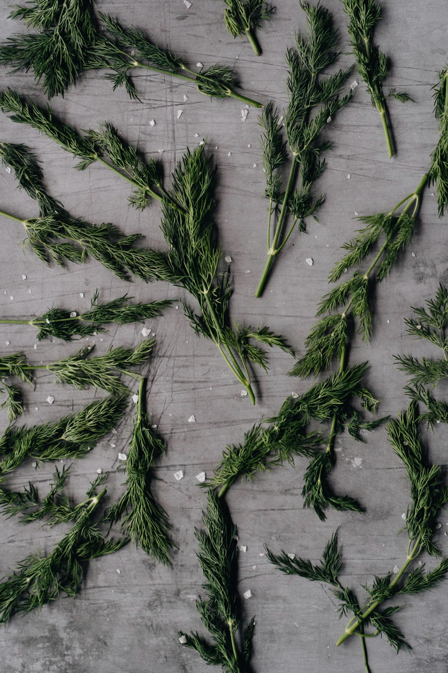 Fresh herbs and culinary ingredients