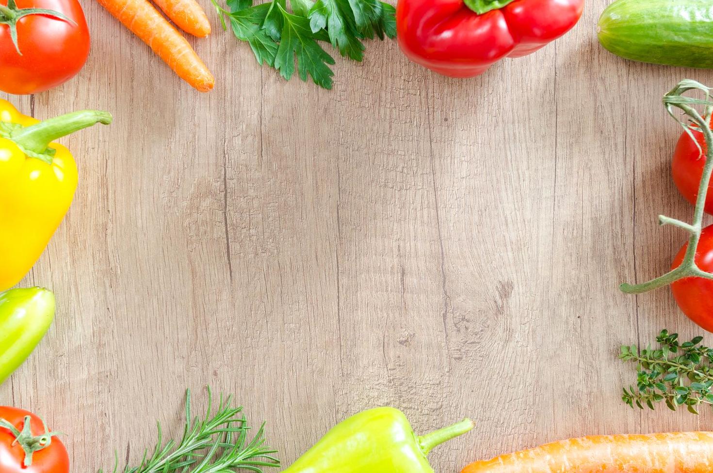 Fresh organic vegetables and ingredients